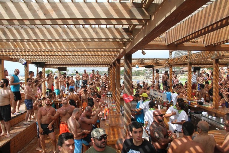 Cyan Beach Bar on Sunday